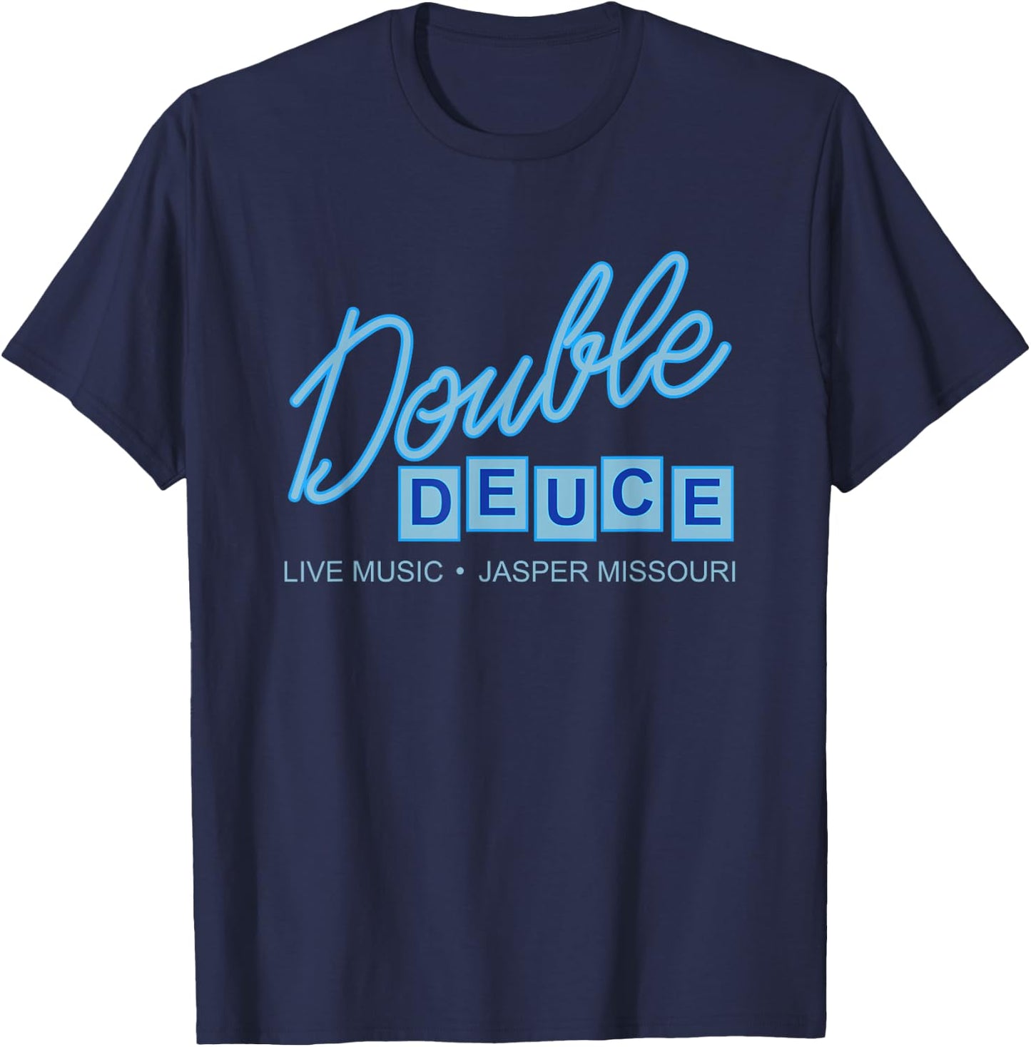Double Deuce Bar - Jasper Missouri T-Shirt - T-Shirt | Navy