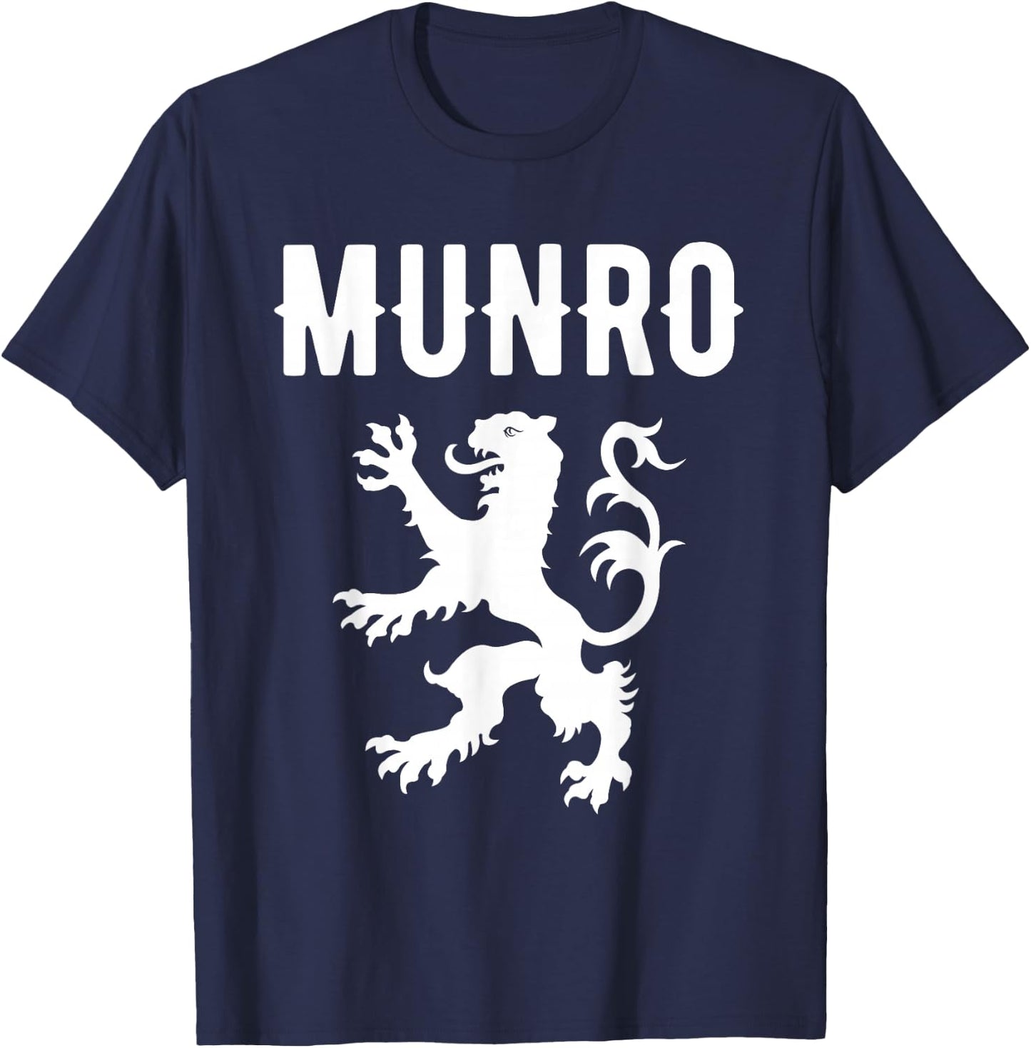 Munro Clan Scottish Family Name Scotland Heraldry T-Shirt - T-Shirt | Navy