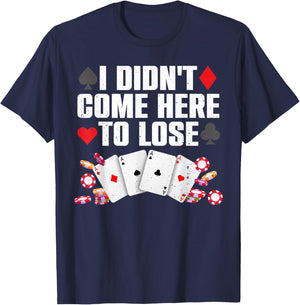 Cool Poker Player Art Women Casino Lover Gamblers T-Shirt - T-Shirt | Navy