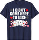 Cool Poker Player Art Women Casino Lover Gamblers T-Shirt - T-Shirt | Navy