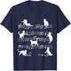 Cat Music Pet Cat Design Women Girls Kids T-Shirt - T-Shirt | Navy