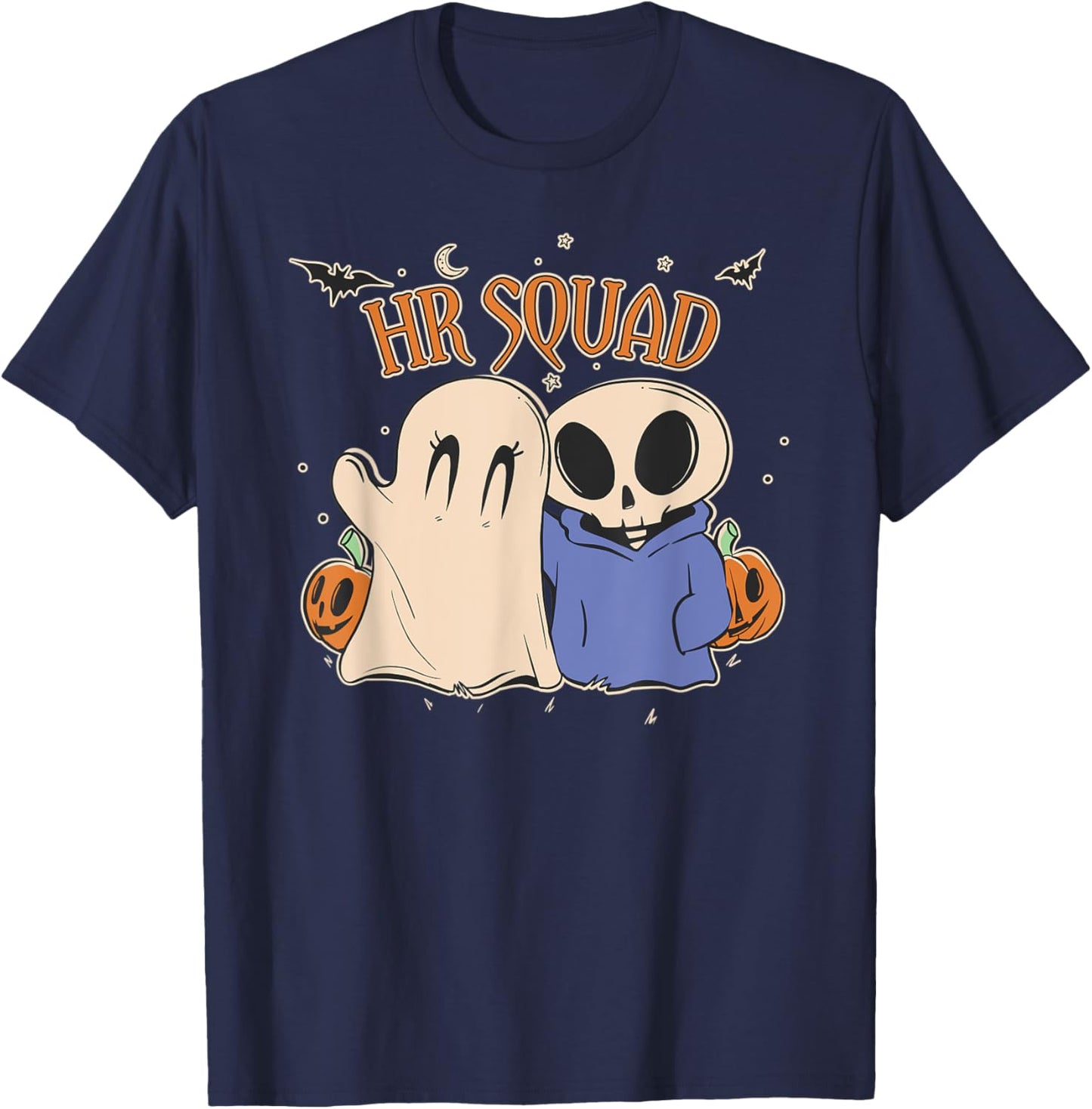 Halloween HR Squad Costume Funny Human Resource T-Shirt - T-Shirt | Navy