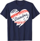 Baseball Heart Baseball Grandma Women Softball Mom Short T-Shirt - T-Shirt | Navy
