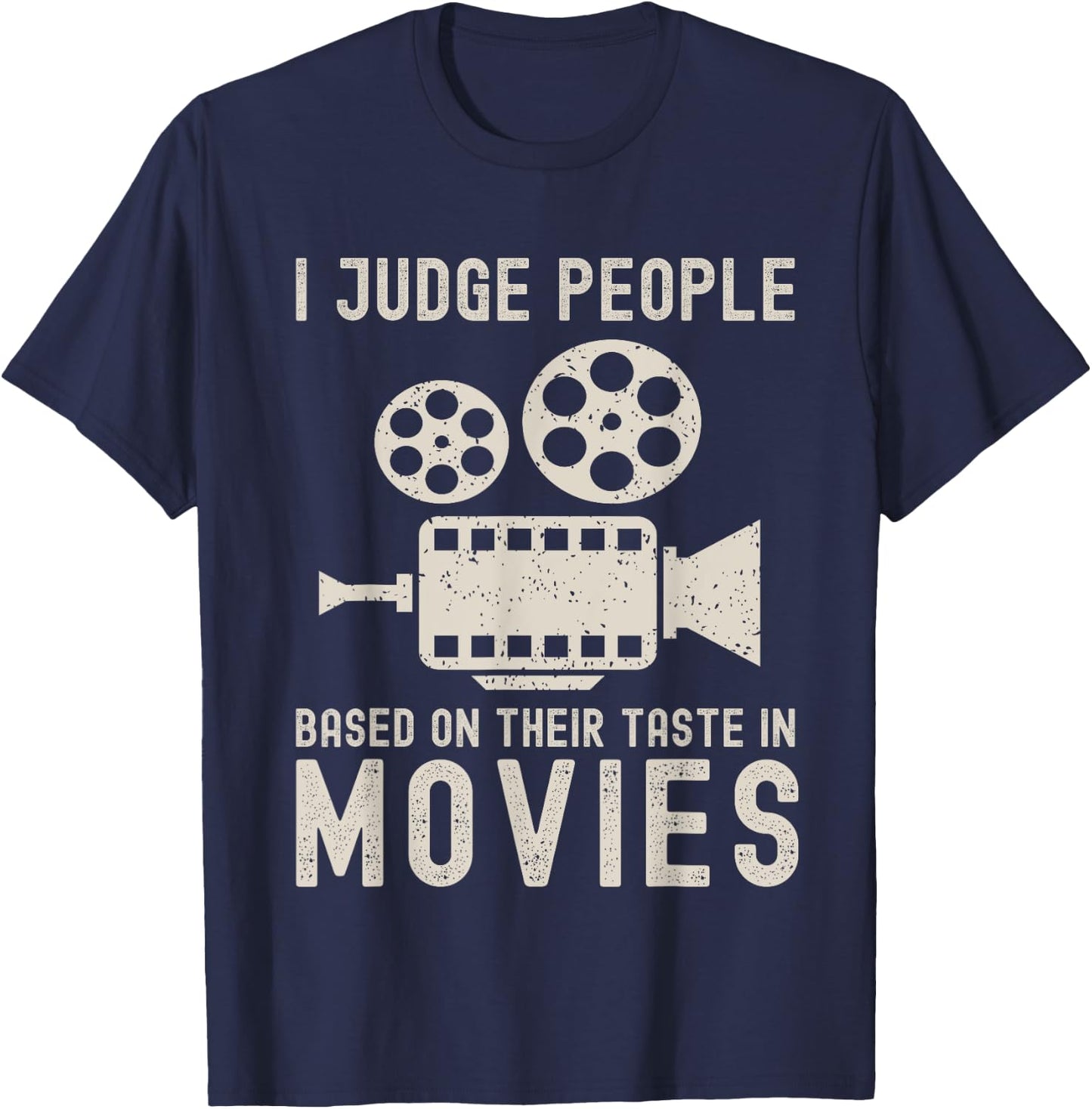 Movie lover saying for cineaste and movie connoisseur T-Shirt - T-Shirt | Navy
