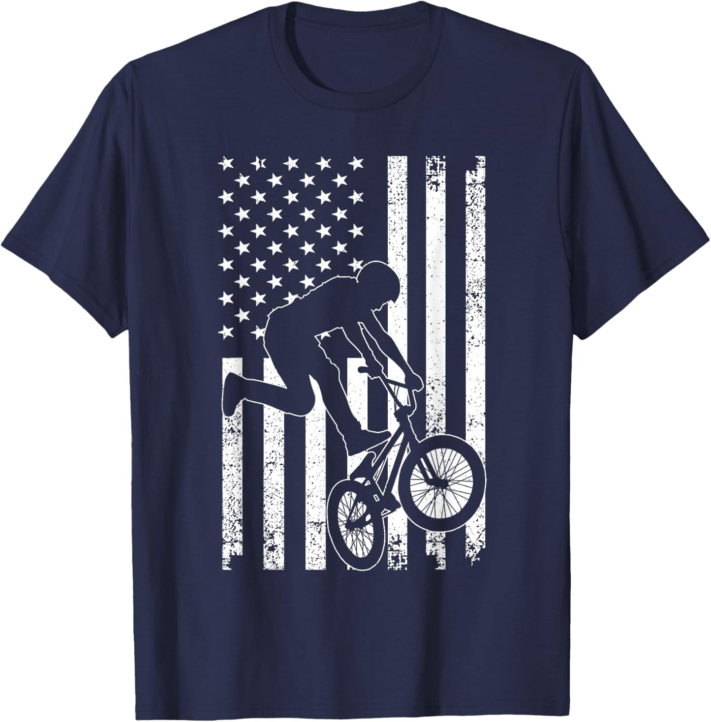 Best BMX Design Women BMX Bike Bicycle Rider Racing T-Shirt - T-Shirt | Navy