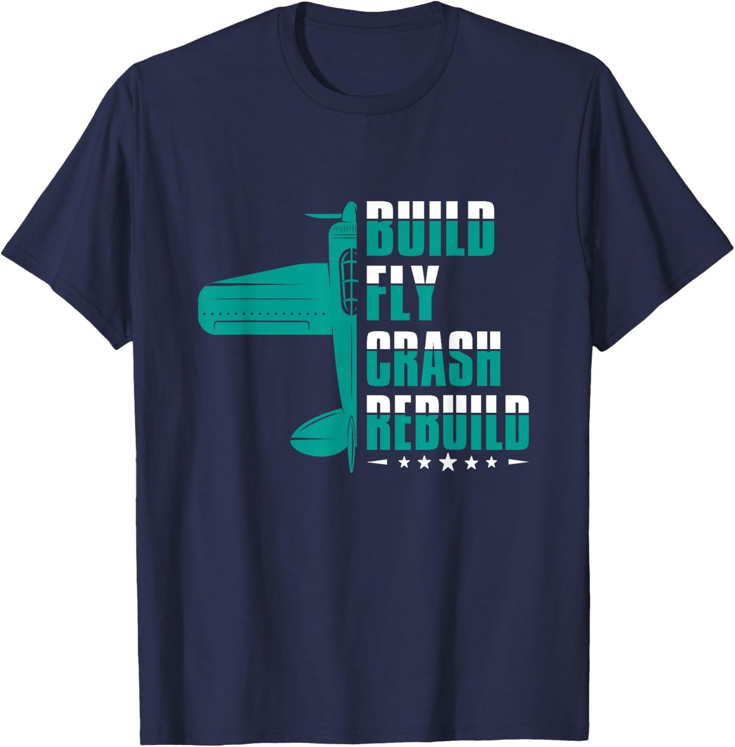 RC Test Pilot Model Plane Pilot Model Flight T-Shirt - T-Shirt | Navy