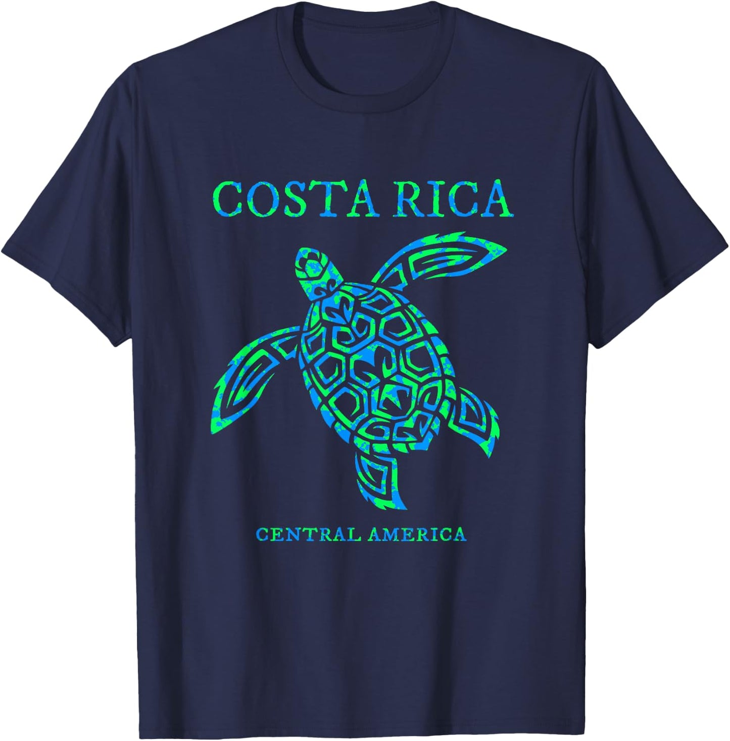 Costa Rica Sea Turtle Retro Boy Girl Women Vacation Souvenir T-Shirt - T-Shirt | Navy
