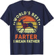 Worlds Best Farter I Mean Father Day Gift Deer Hunting Dad T-Shirt - T-Shirt | Navy