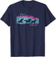 Run Wild And Free Horse Stud Thunder Background T-Shirt - T-Shirt | Navy