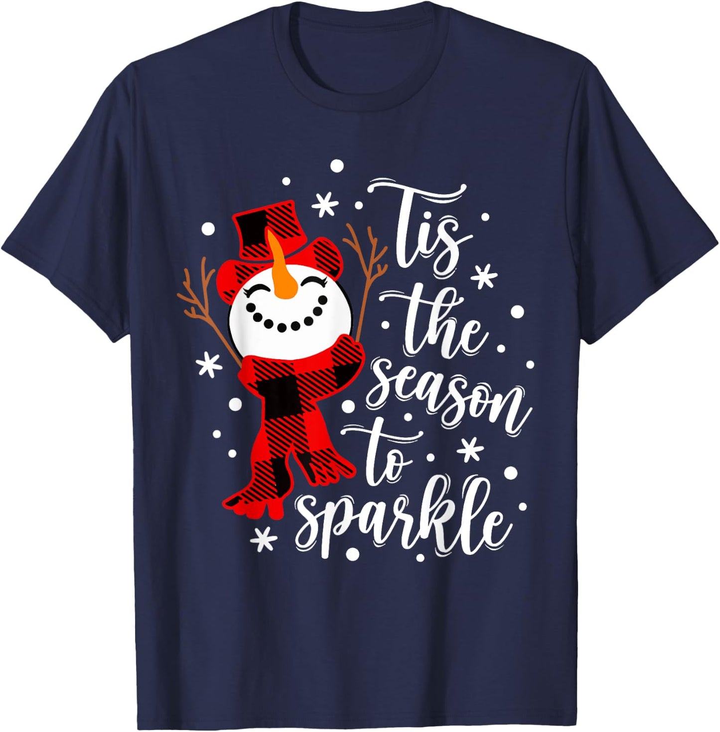 Tis The Season To Sparkle Matching Family T-Shirt - T-Shirt | Navy