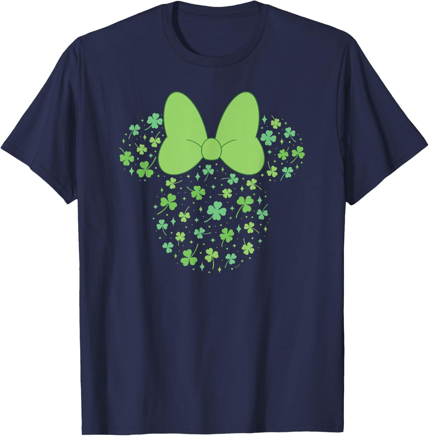Disney Minnie Mouse Icon Shamrock Clovers St Patrick's Day T-Shirt - T-Shirt | Navy