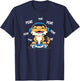 Tiny Dinosaur Boys Kawaii Kid Pew Gamer Bearded Dragon Lover T-Shirt - T-Shirt | Navy