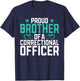 Proud Brother of a Correctional Officer T-Shirt - T-Shirt | Navy
