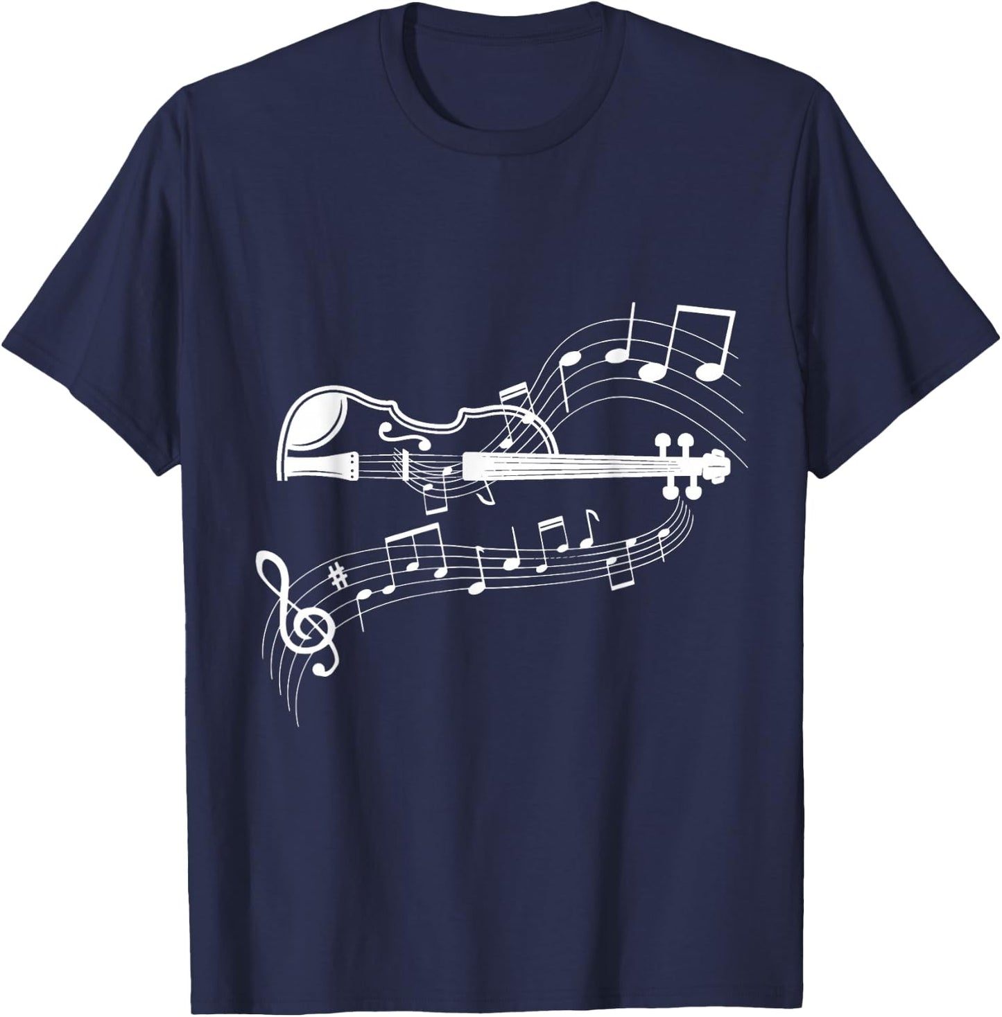 Musical Sheet Music Musicians Clef Sheet Music T-Shirt - T-Shirt | Navy