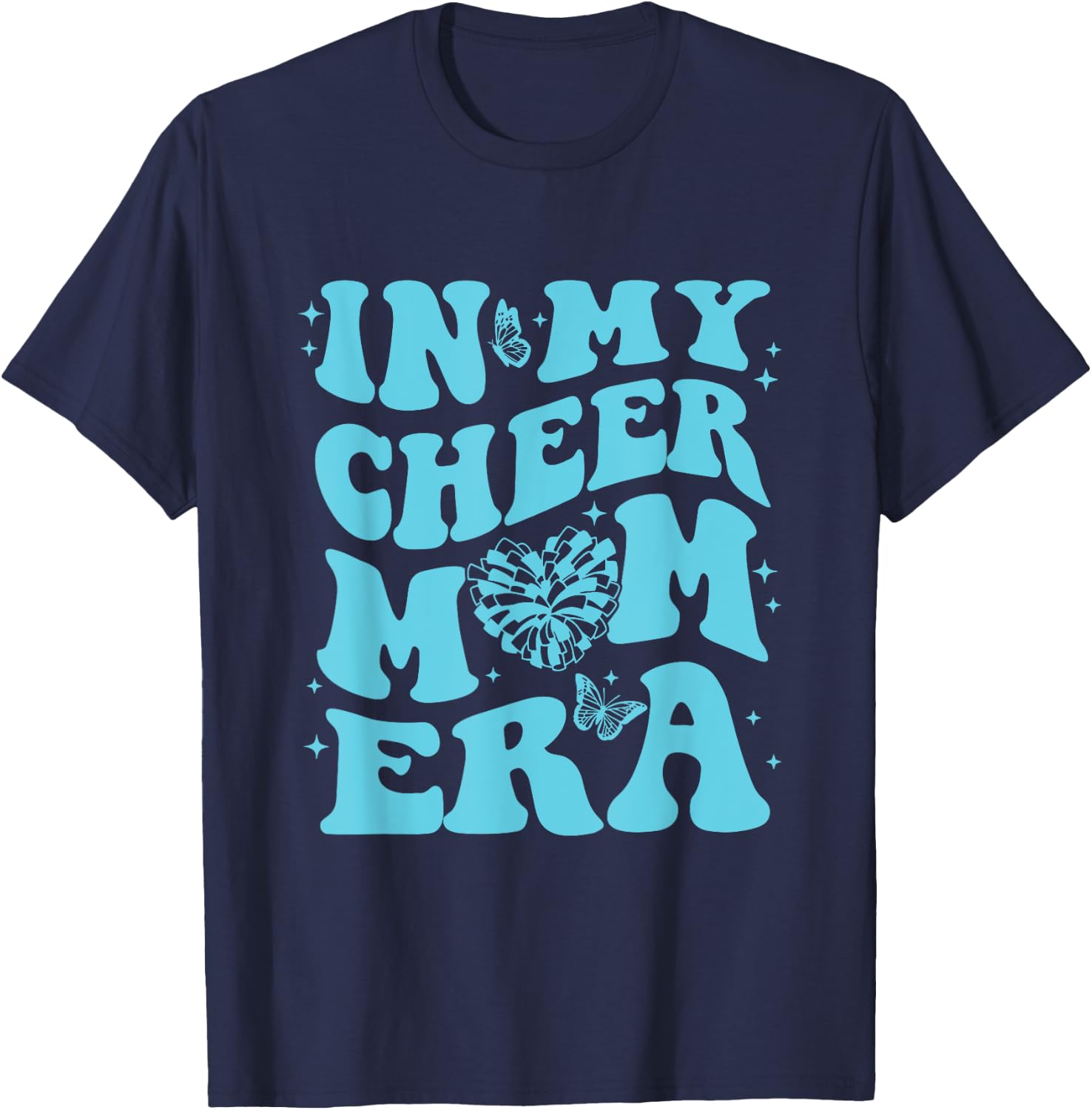 In My Cheer Mom Era T-Shirt - T-Shirt | Navy