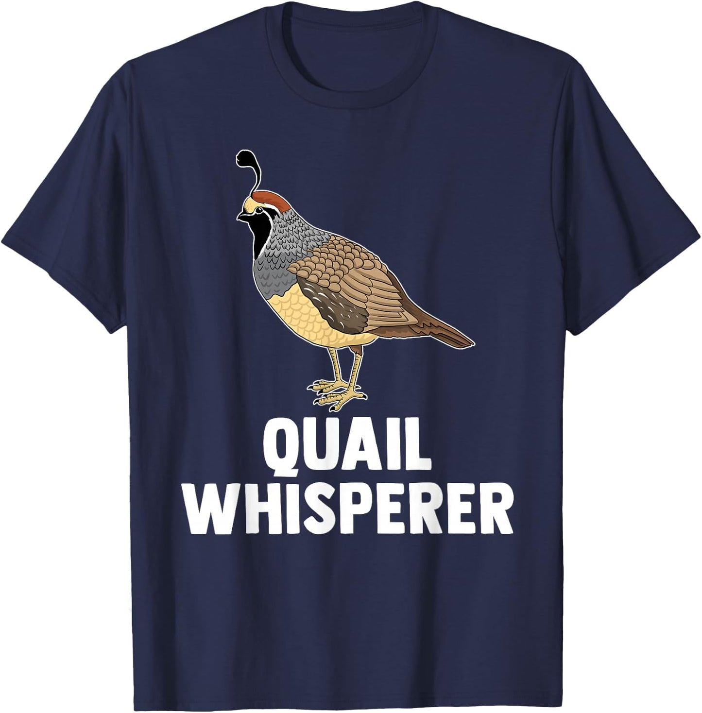 Cute Quail Design Women Kids Quail Bird Whisperer T-Shirt - T-Shirt | Navy