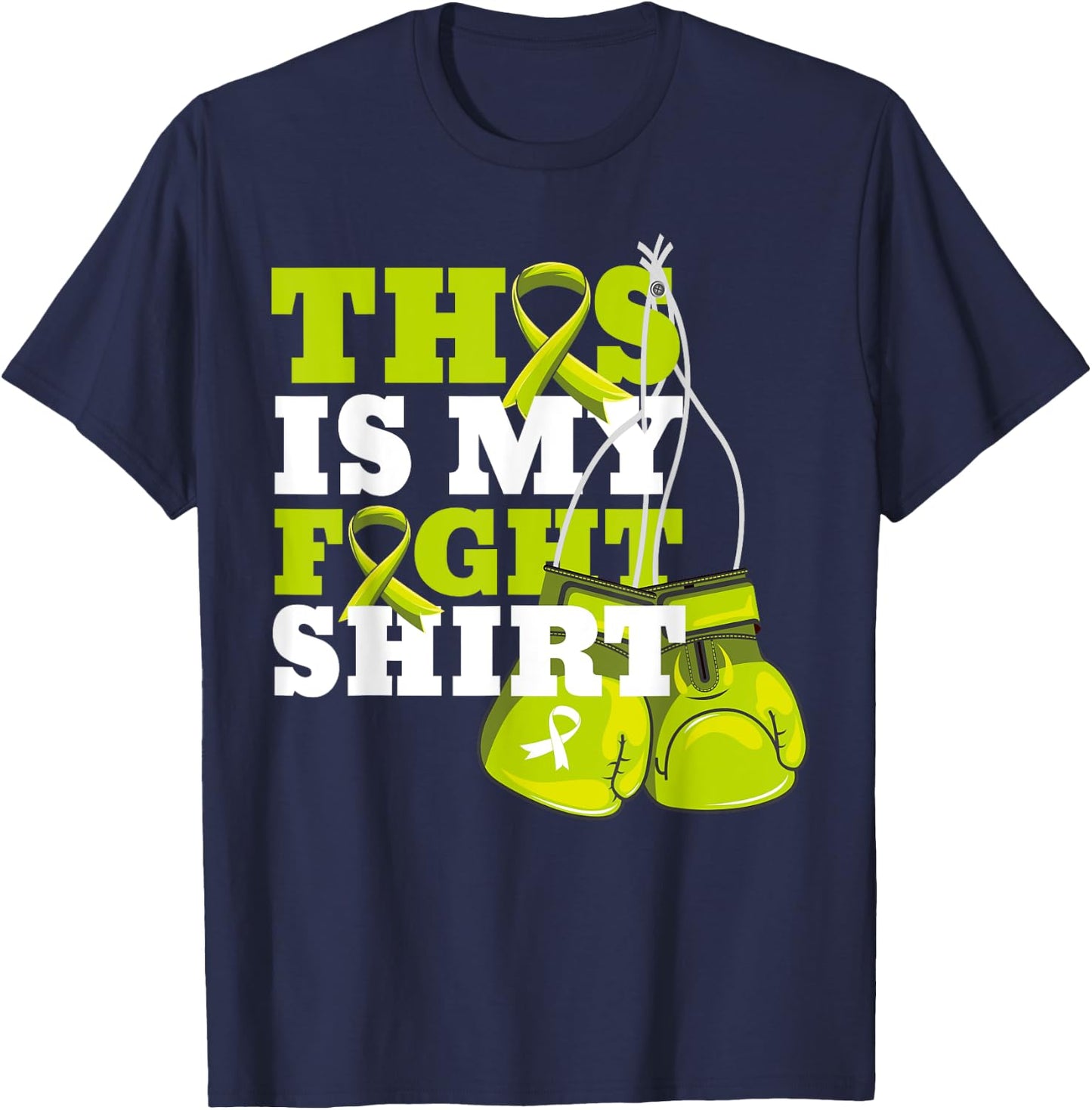 This Is My Fight Shirt Lymphoma Fighter Support Strong T-Shirt - T-Shirt | Navy