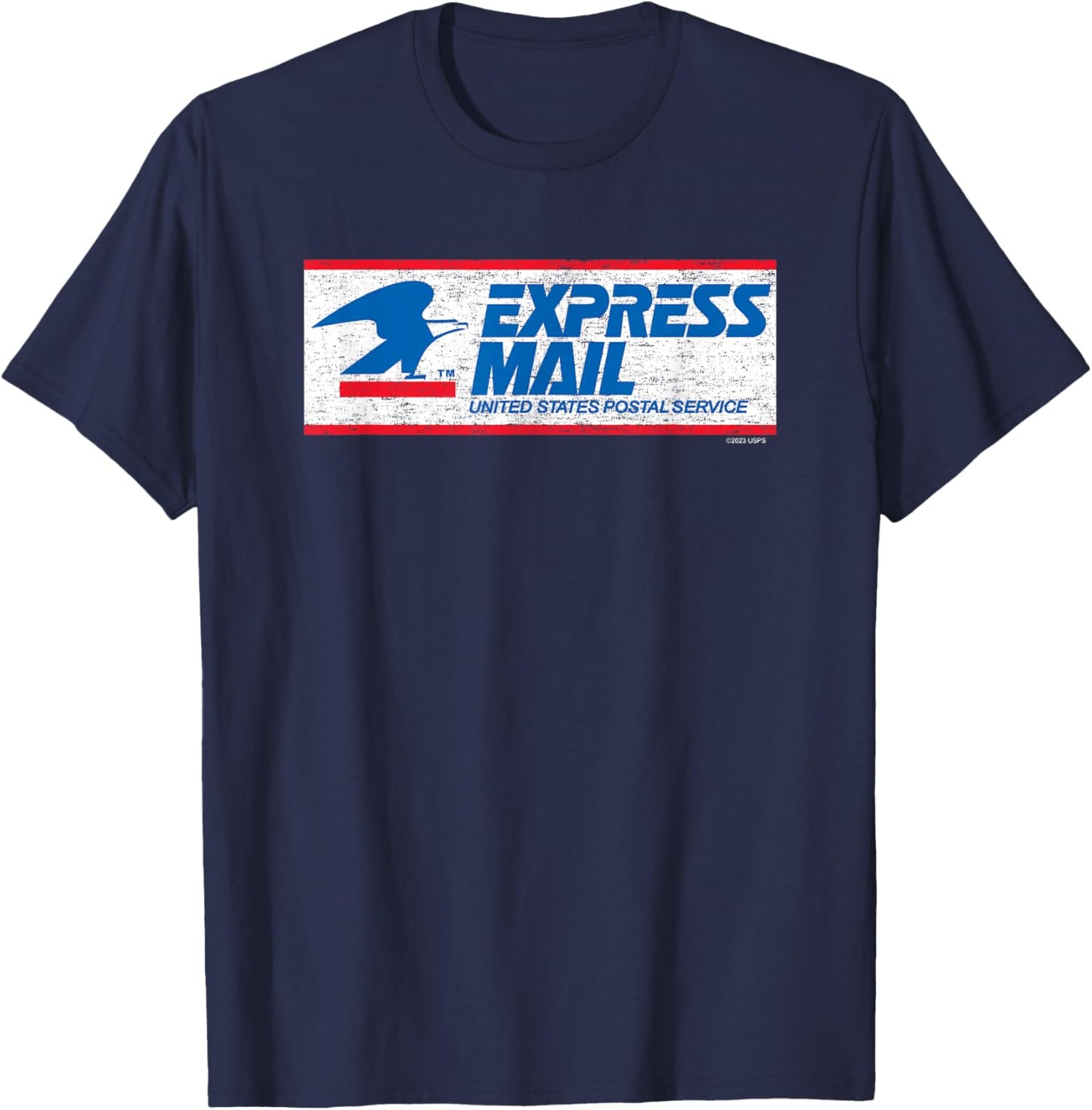 USPS - Express Mail Logo with Eagle T-Shirt - T-Shirt | Navy