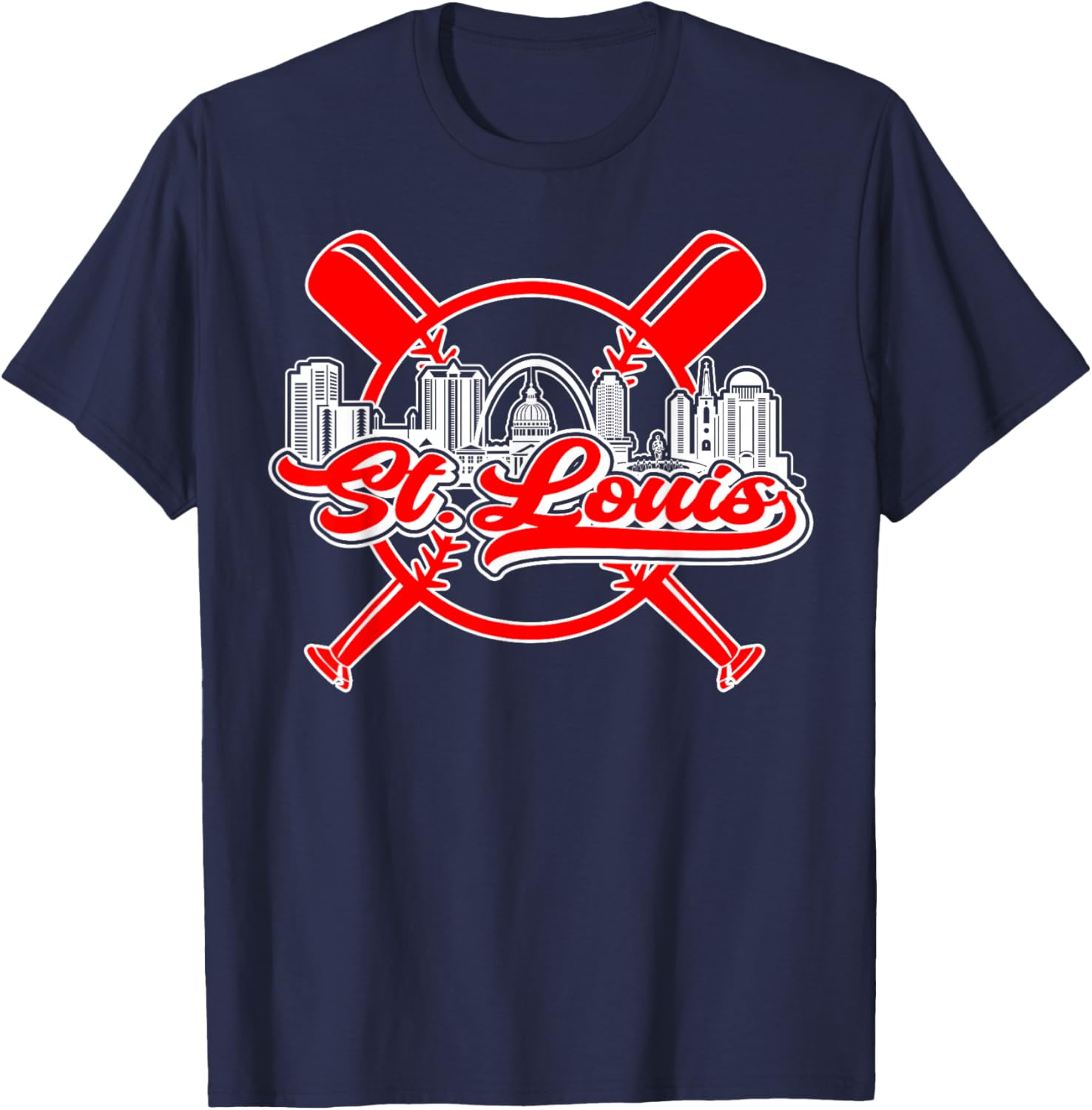 Vintage St. Louis Baseball T-Shirt - T-Shirt | Navy
