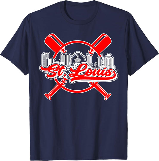 Vintage St. Louis Baseball T-Shirt - T-Shirt | Navy
