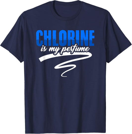 Pool Cleaning Maintenance Staff Chlorine Tester T-Shirt - T-Shirt | Navy