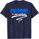 Pool Cleaning Maintenance Staff Chlorine Tester T-Shirt - T-Shirt | Navy