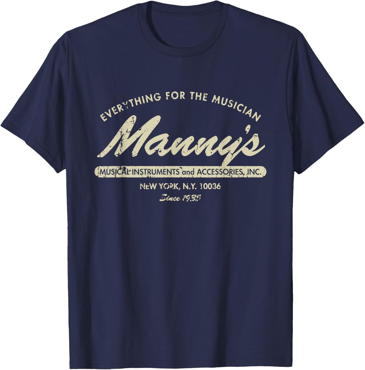Manny's Music 1935 T-Shirt - T-Shirt | Navy