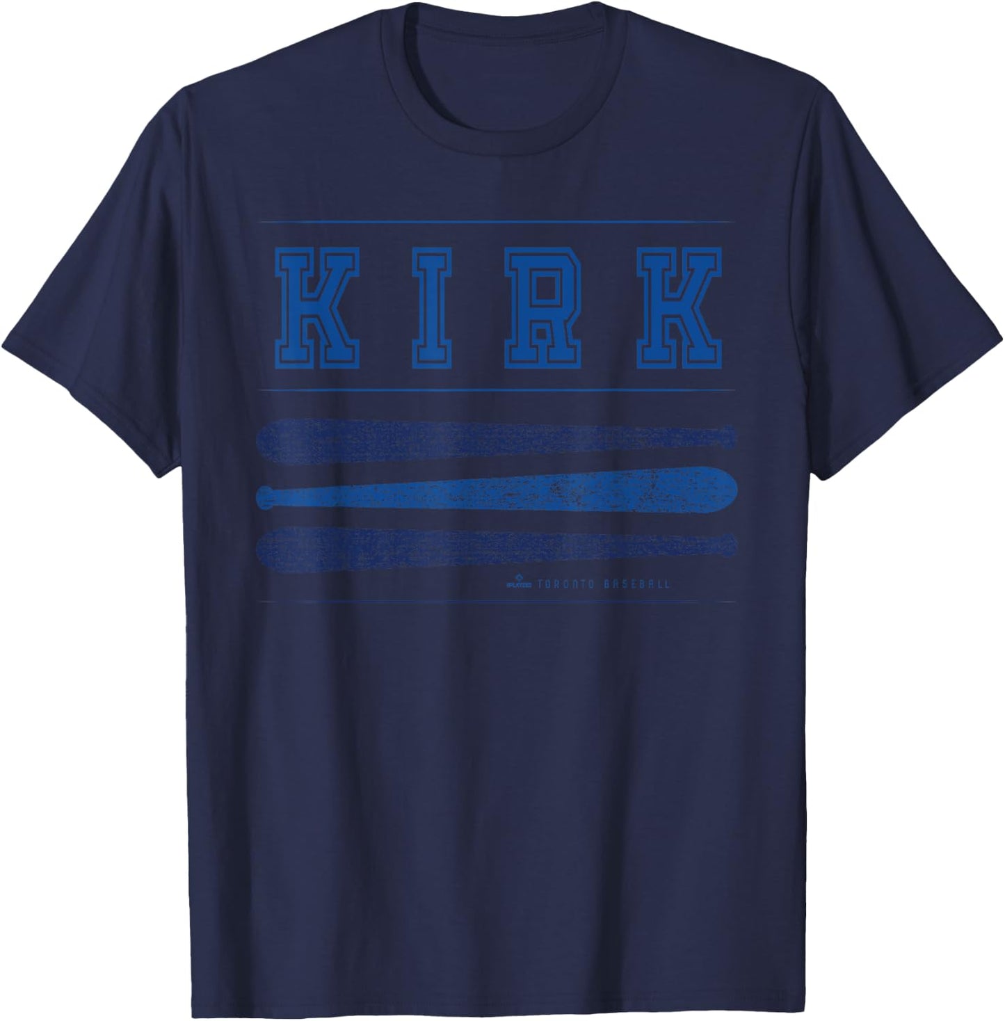 Vintage Baseball Bat Gameday Alejandro Kirk Toronto MLBPA T-Shirt - T-Shirt | Navy