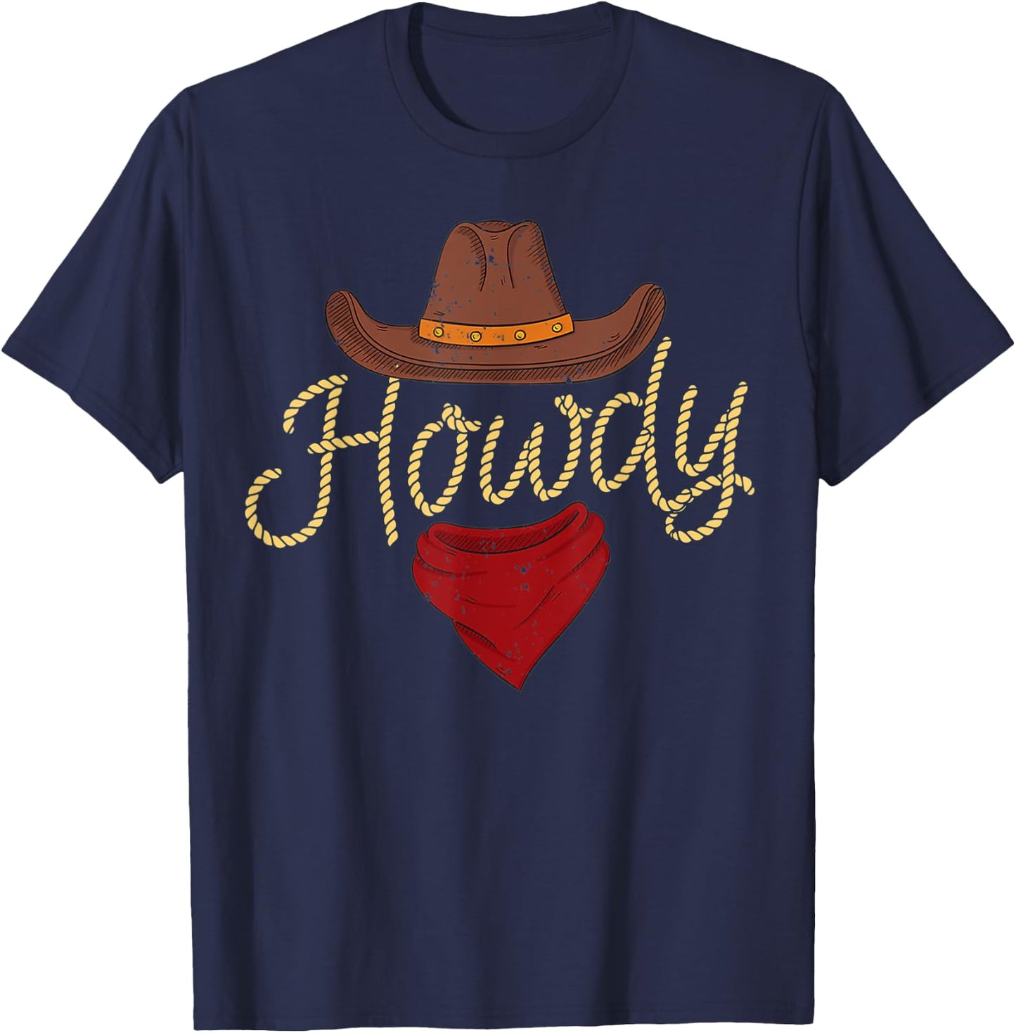 Howdy Cowboy T-Shirt - T-Shirt | Navy