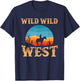 Great Wild Wild West Cowboy Design Western Country Fan T-Shirt - T-Shirt | Navy