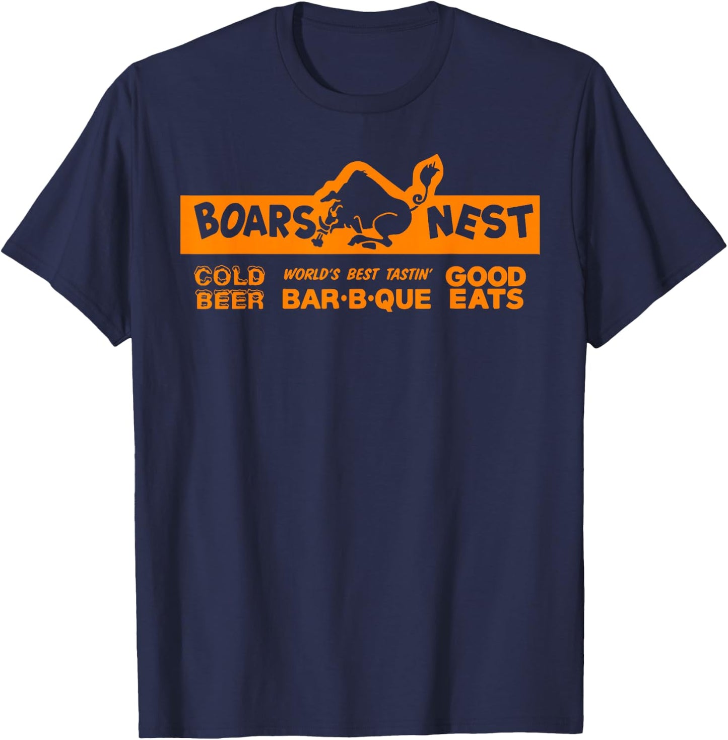 Cold Beer, good eat Boars Nest , Women T-Shirt - T-Shirt | Navy