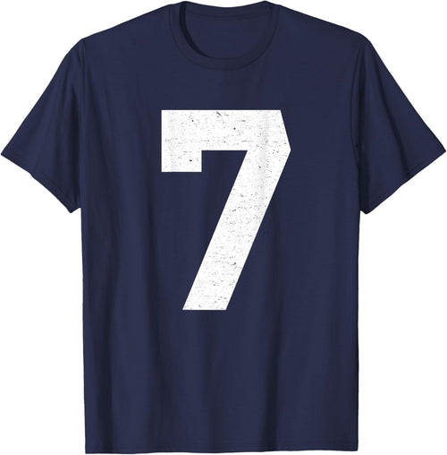 #7 Jersey Uniform Varsity Sports Number, 7th Birthday