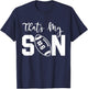 That's My Son Football 6 Jersey Number Vintage Mom Dad T-Shirt - T-Shirt | Navy