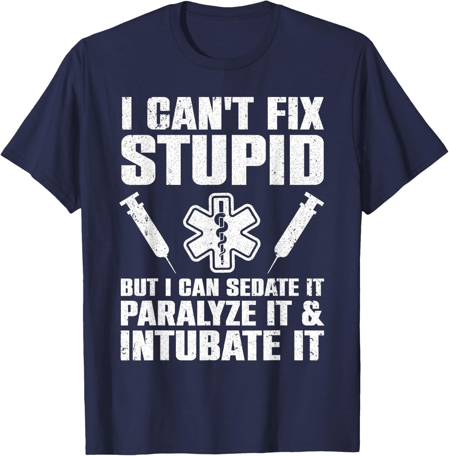 Funny Paramedic Design Women EMT Paramedic EMS Lover T-Shirt - T-Shirt | Navy