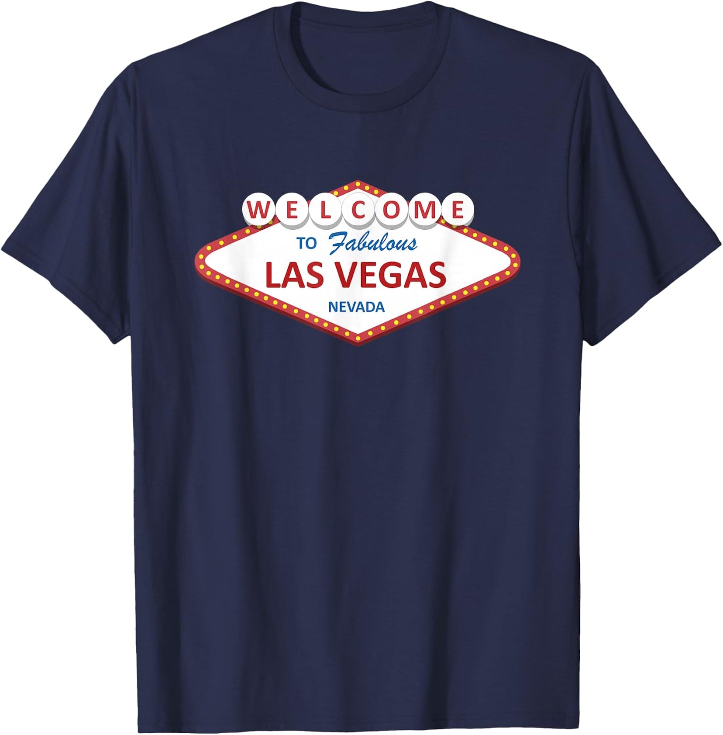Las Vegas - Nevada - Aesthetic Design - Classic T-Shirt - T-Shirt | Navy