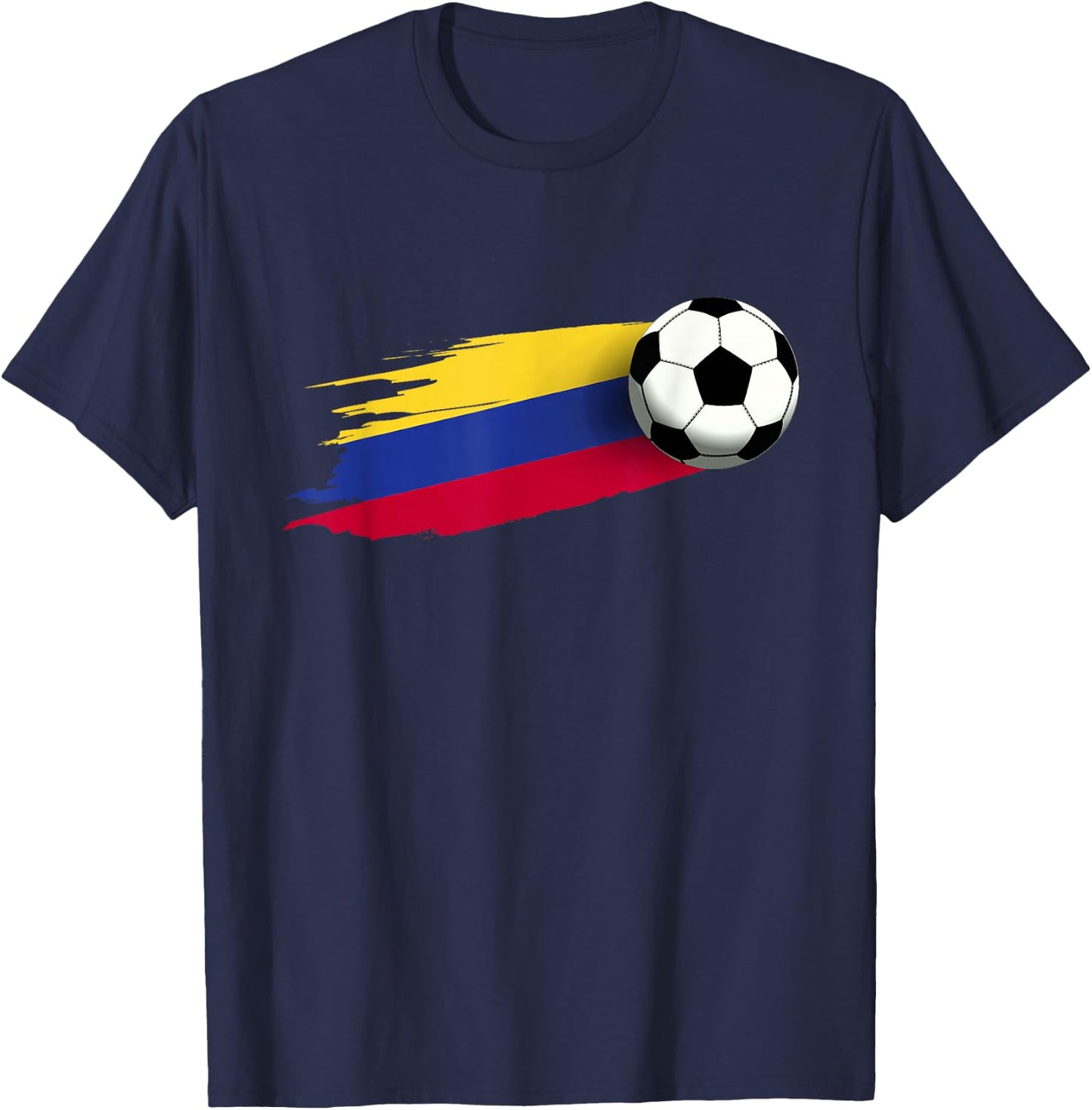 Colombia Flag Jersey Colombian Soccer Team Colombian T-Shirt - T-Shirt | Navy