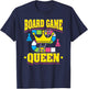 Funny Board Game Queen Design T-Shirt - T-Shirt | Navy
