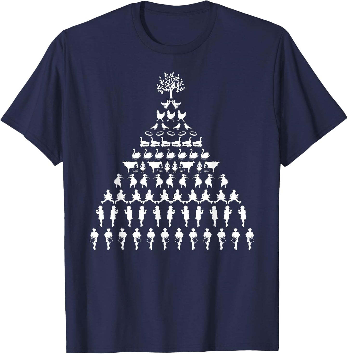 12 Days Of Christmas T-Shirt - T-Shirt | Navy
