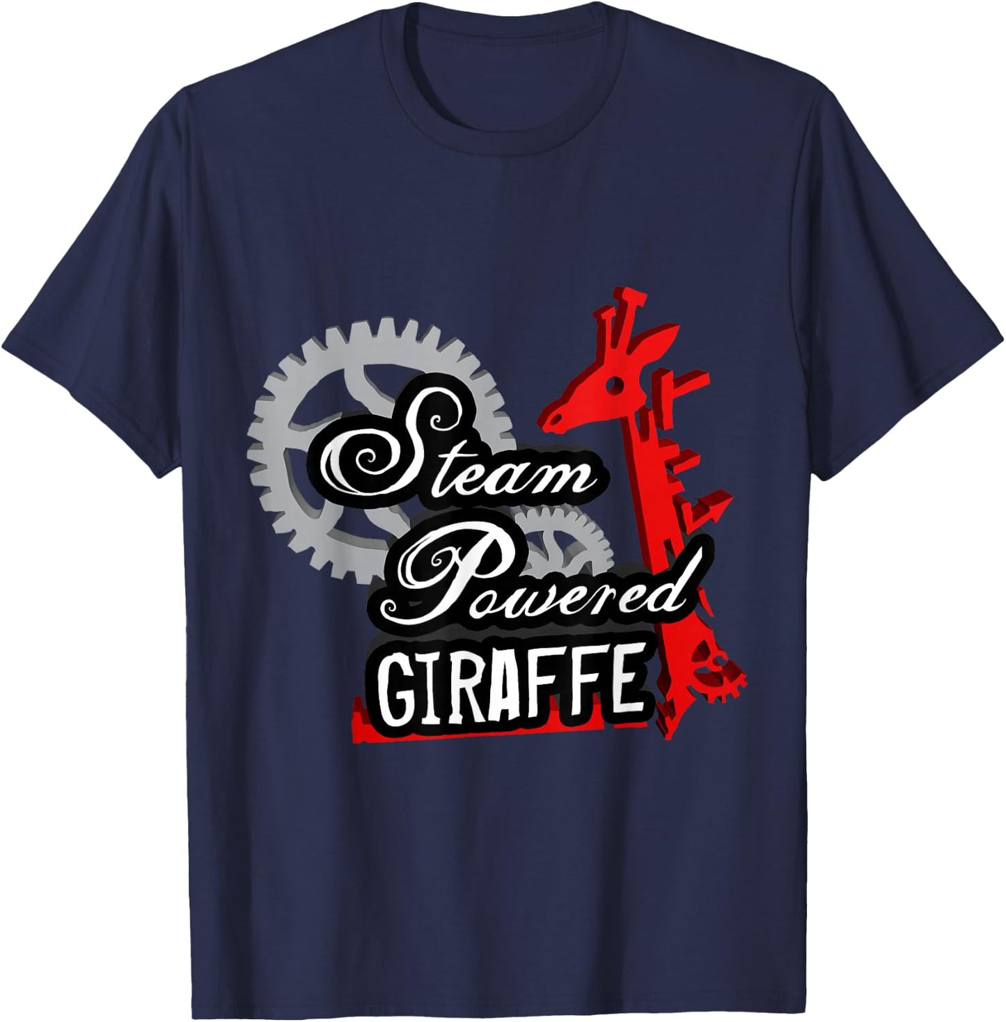Steam Powered Giraffe Logo T-Shirt - T-Shirt | Navy