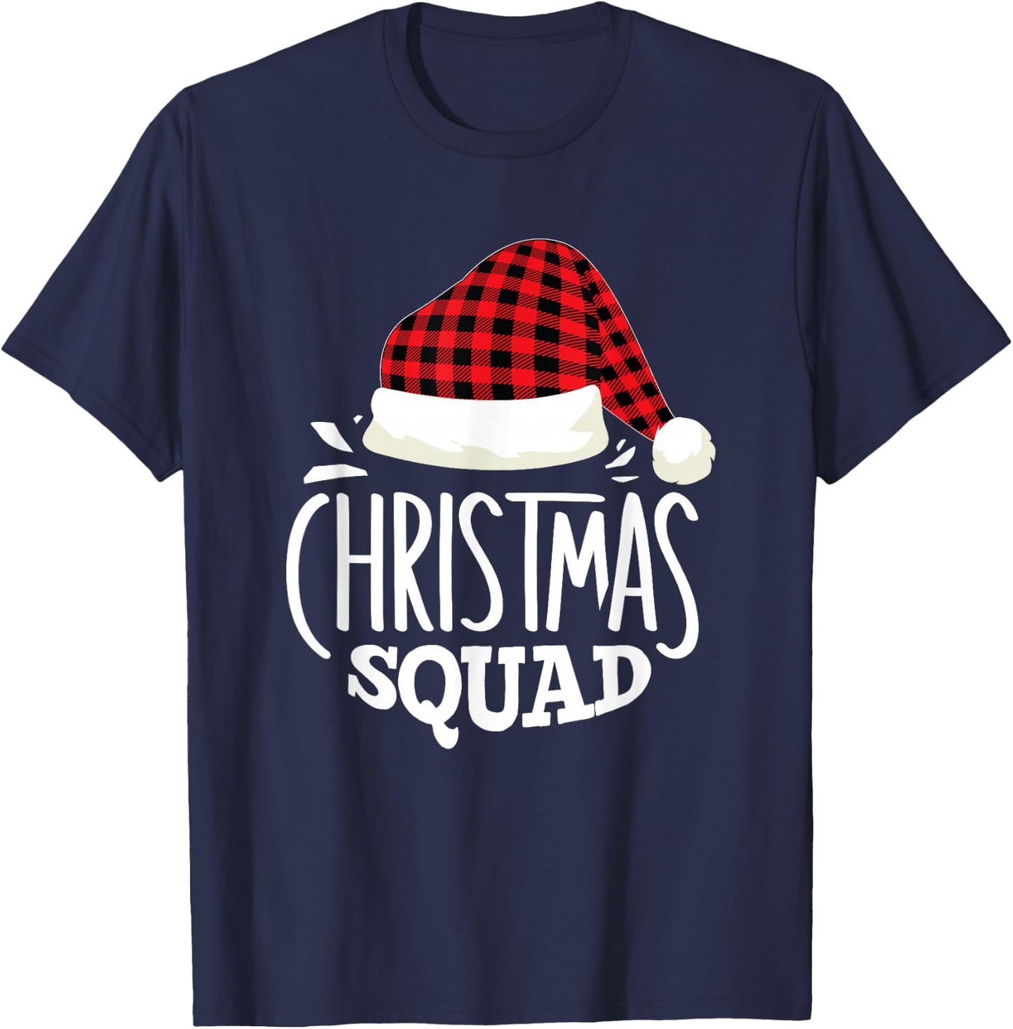 Christmas Squad Family Group Matching Christmas Pajama Party T-Shirt - T-Shirt | Navy
