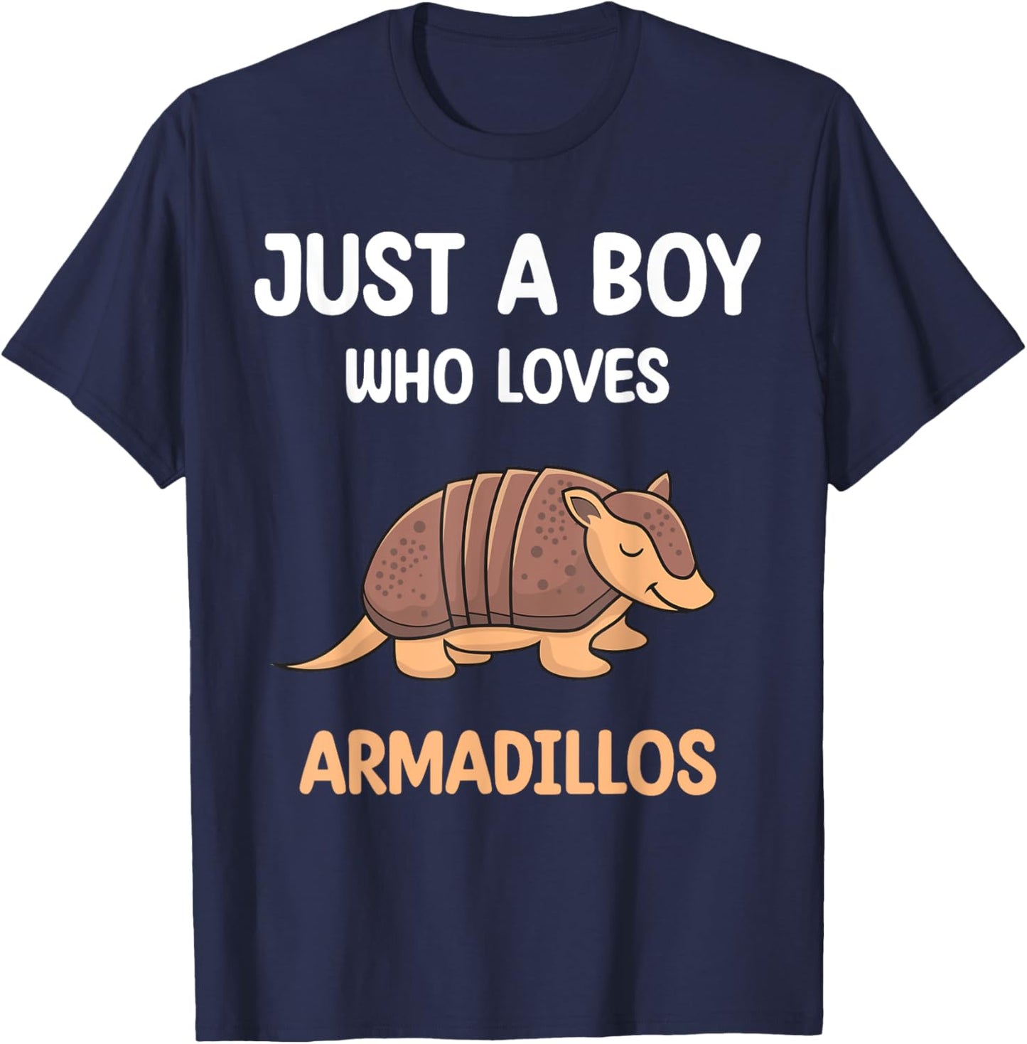 Armadillo Just A Boy Who Loves Armadillos Kids Boys Toddler T-Shirt - T-Shirt | Navy