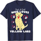 Just A Girl Who Loves Yellow Labs - Cute Yellow Lab Kids T-Shirt - T-Shirt | Navy