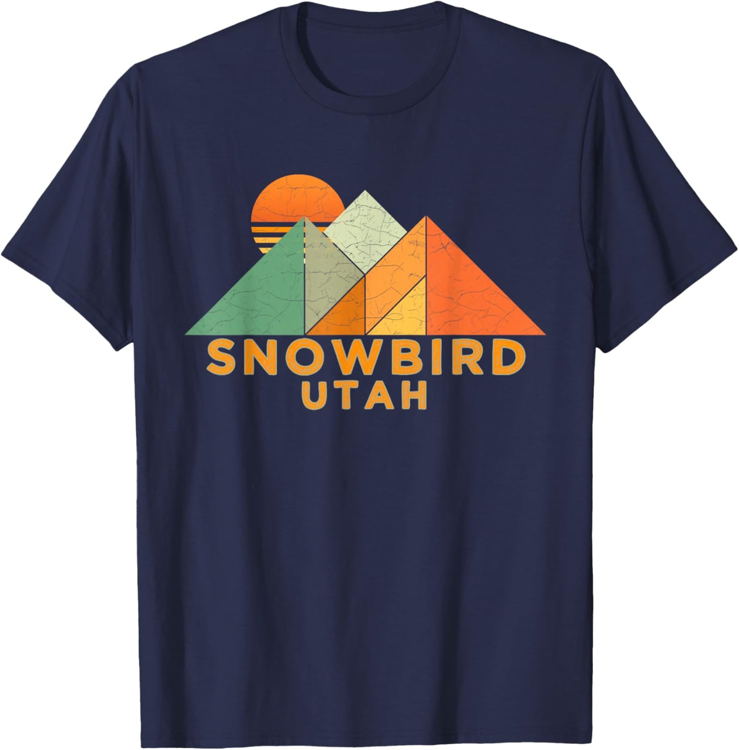 Retro Vintage Snowbird T-Shirt - T-Shirt | Navy