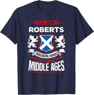 Clan Roberts Scottish Surname Family Reunion Scotland T-Shirt - T-Shirt | Navy