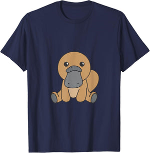 Platypus Cute Animals for Children Manga Platypus T-Shirt - T-Shirt | Navy