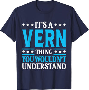 It's A Vern Thing Personal Name Funny Vern T-Shirt - T-Shirt | Navy