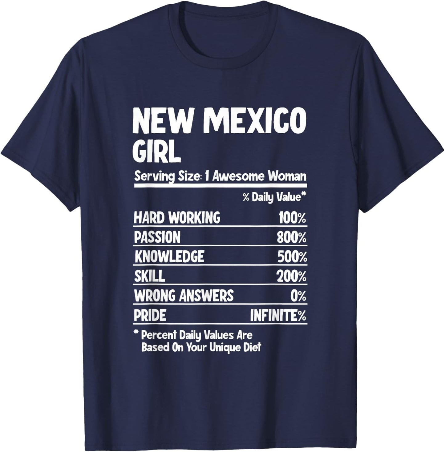 New Mexico Girl T-Shirt - T-Shirt | Navy