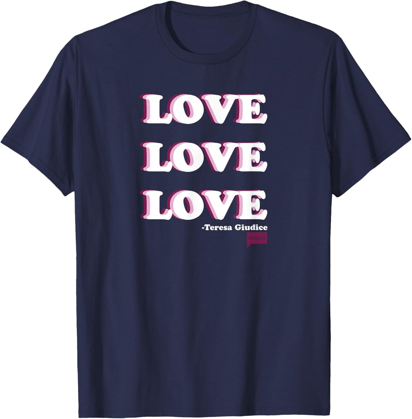 Bravo The Real Housewives of New Jersey Love T-Shirt - T-Shirt | Navy