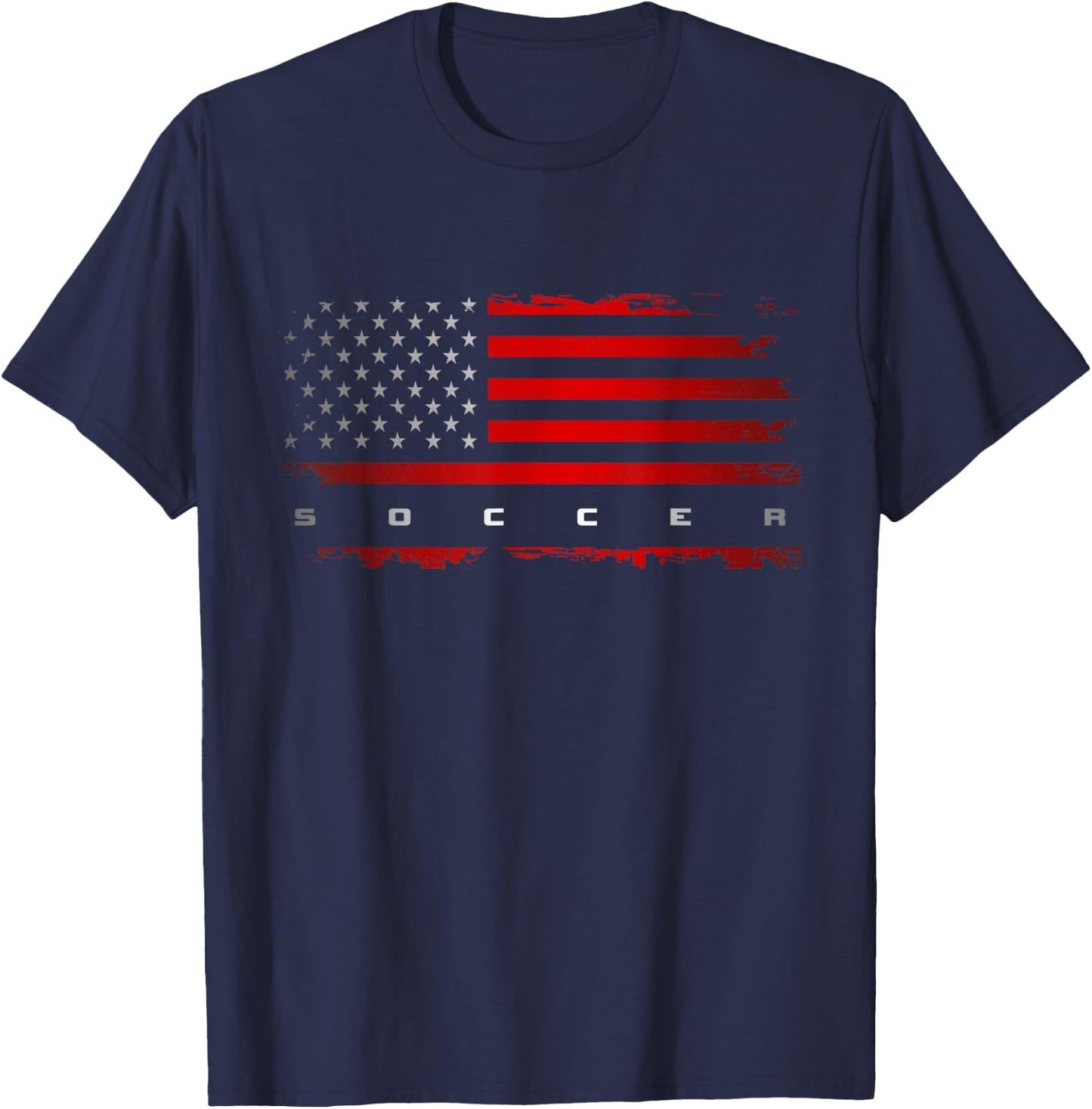 American Flag Soccer Apparel - Soccer T-Shirt - T-Shirt | Navy