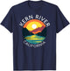 Kern River California Sequoia Forest Kernville Retro Camping T-Shirt - T-Shirt | Navy